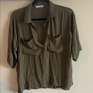 Army green blouse!